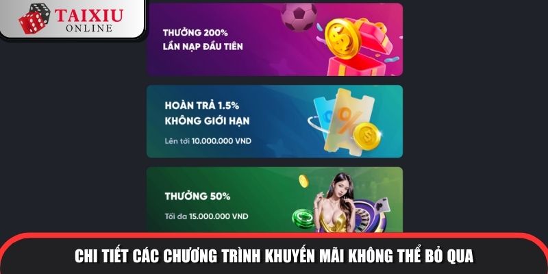 Chi tiết các chương trình khuyến mãi không thể bỏ qua