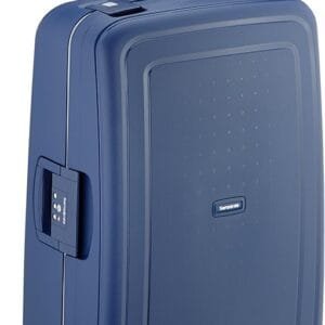 Samsonite S'Cure - Spinner bleu foncé vue face - flynferry.com